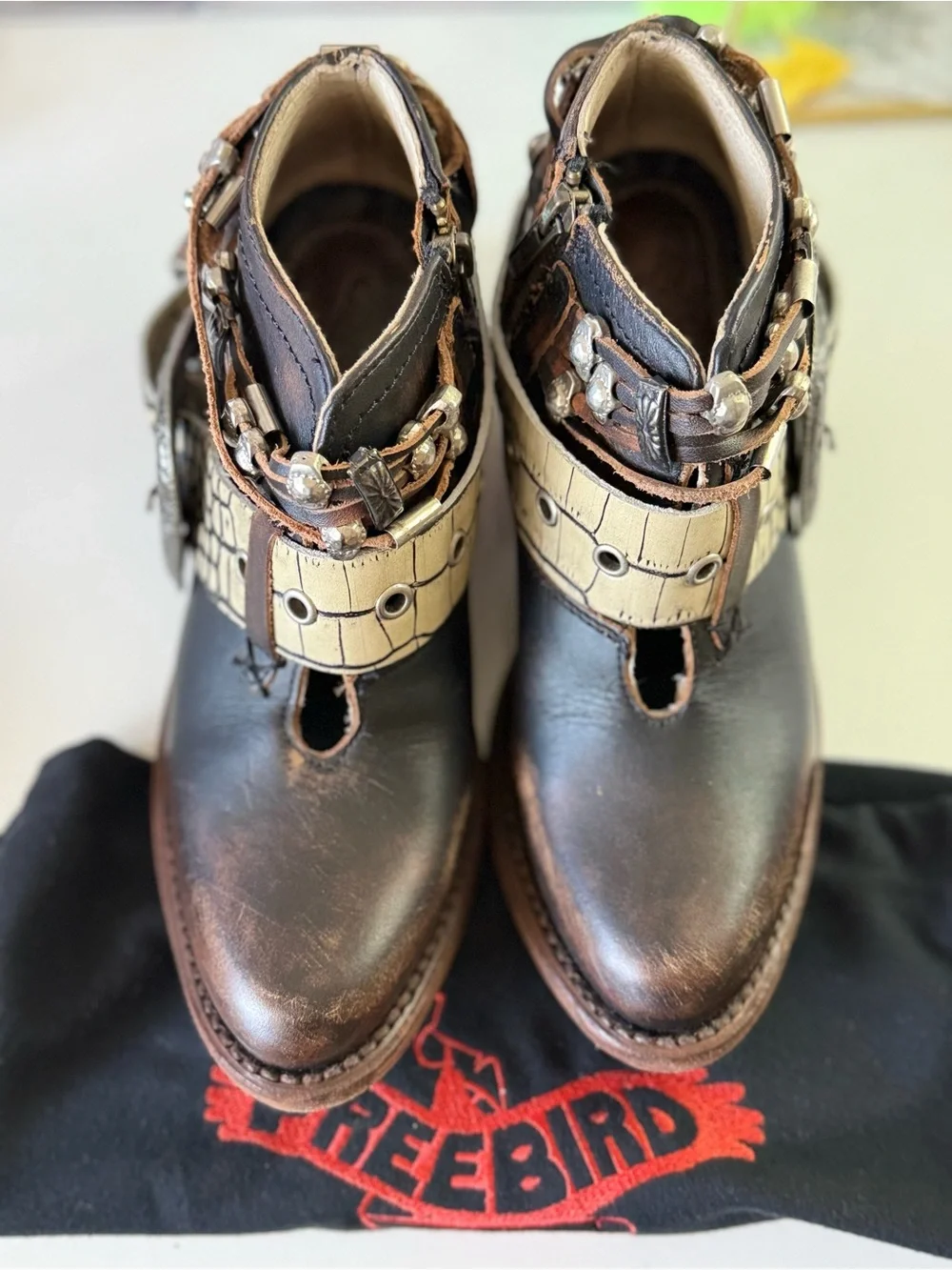 FREEBIRD Salon Black Leather Bootie. Size 5!